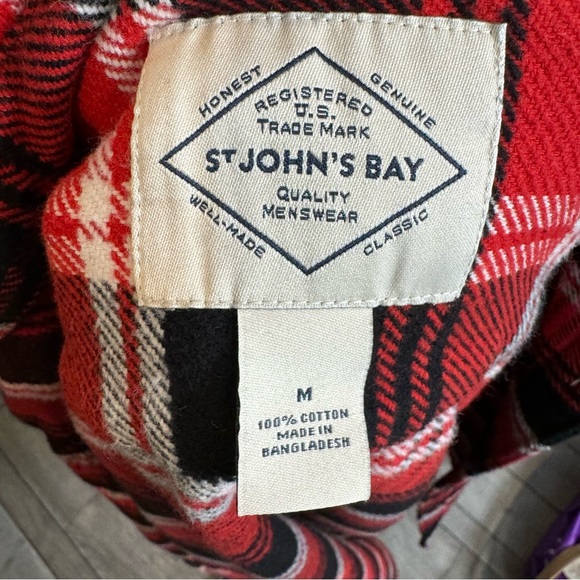 St. John’s Bay Plaid Shacket Jacket - Medium - Picture 5 of 6